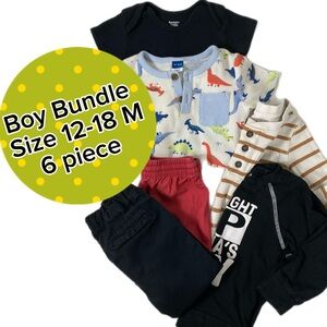 Baby Boy Clothing Bundle 12–18 Months 6 Pieces Toddler Boy Clothes Lot Bundle